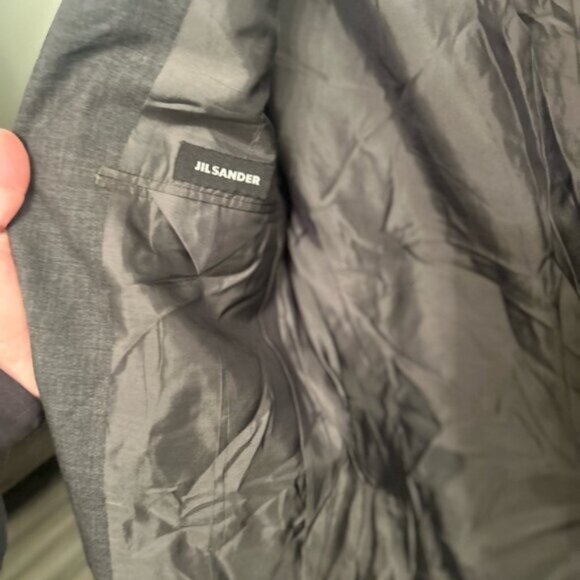 Jil Sander Gray Wool Men’s Tailored Blazer Jacket - Picture 8 of 8